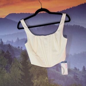 Elegant White Crop Top